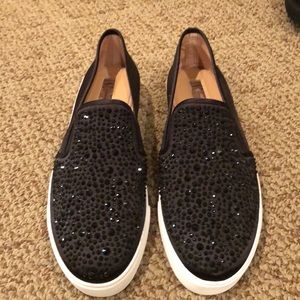 INC jeweled slip on sneakers